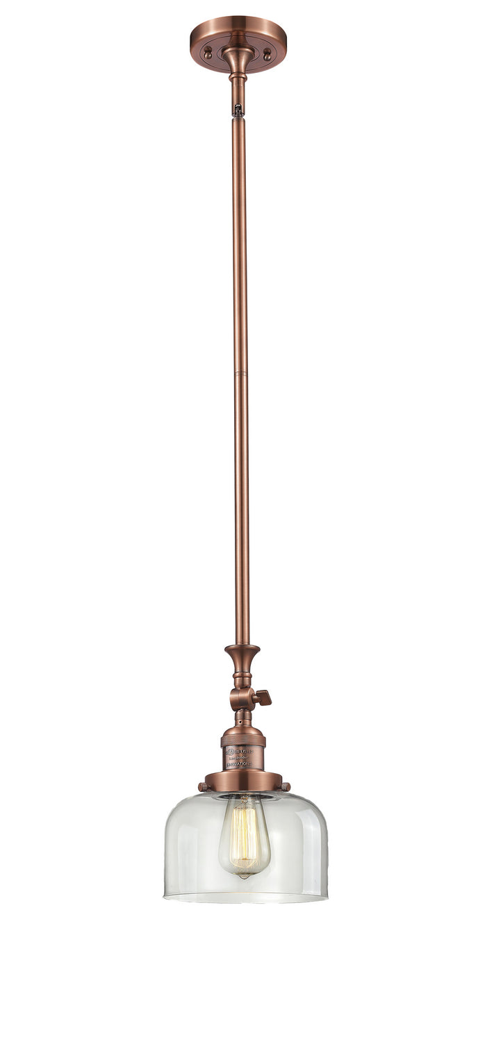 Innovations 206-AC-G72 One Light Mini Pendant, Antique Copper
