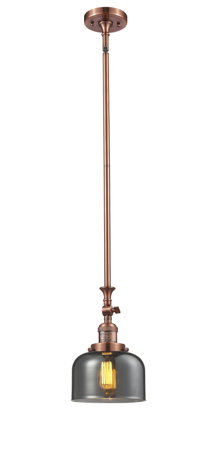 Innovations 206-AC-G73 One Light Mini Pendant, Antique Copper