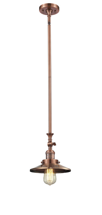 Innovations 206-AC-M3 One Light Mini Pendant, Antique Copper