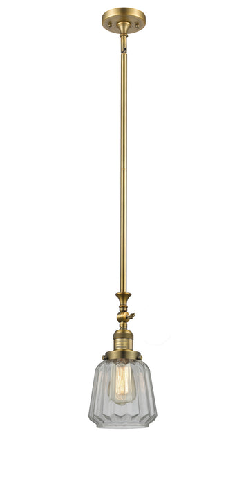 Innovations 206-BB-G142 One Light Mini Pendant, Brushed Brass