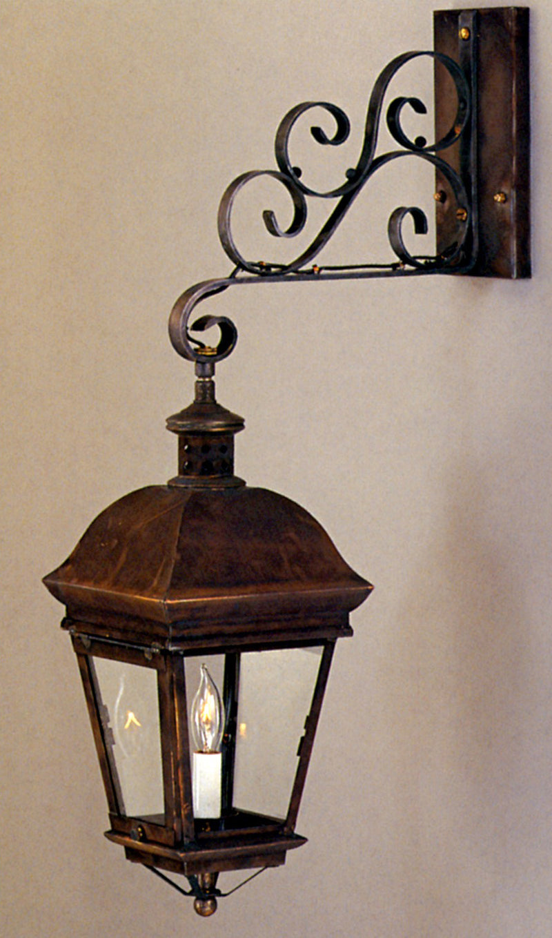 Genie House 0001BRDB Scroll Bracket, Dark Brass