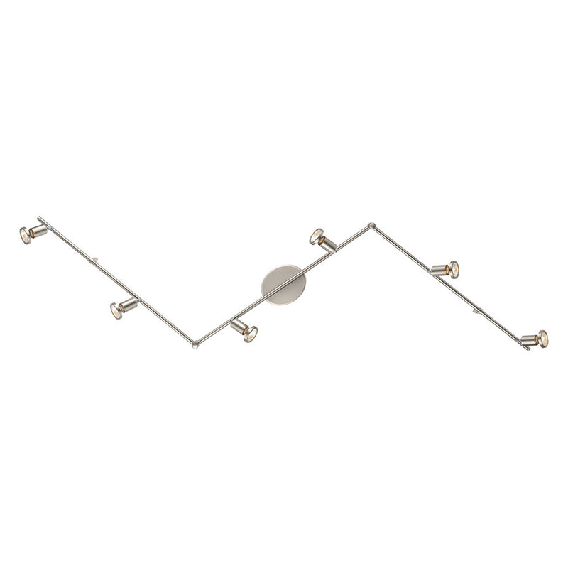 Eglo USA 200396A Six Light Track, Matte Nickel