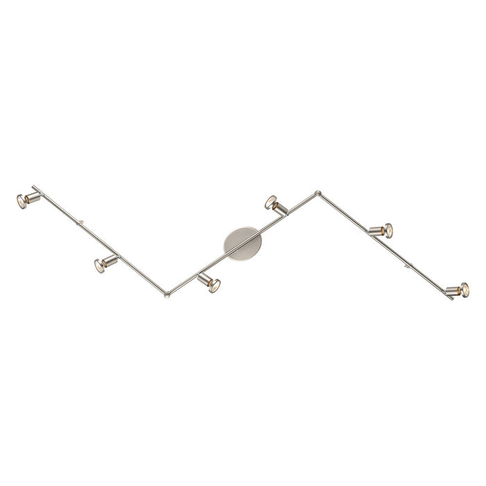 Eglo USA 200396A Six Light Track, Matte Nickel
