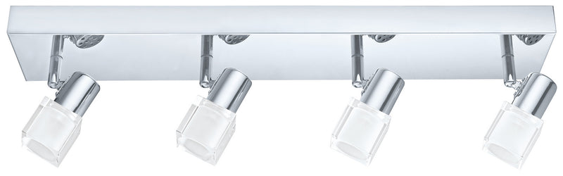 Eglo USA 200906A LED Fixed Track Light, Chrome