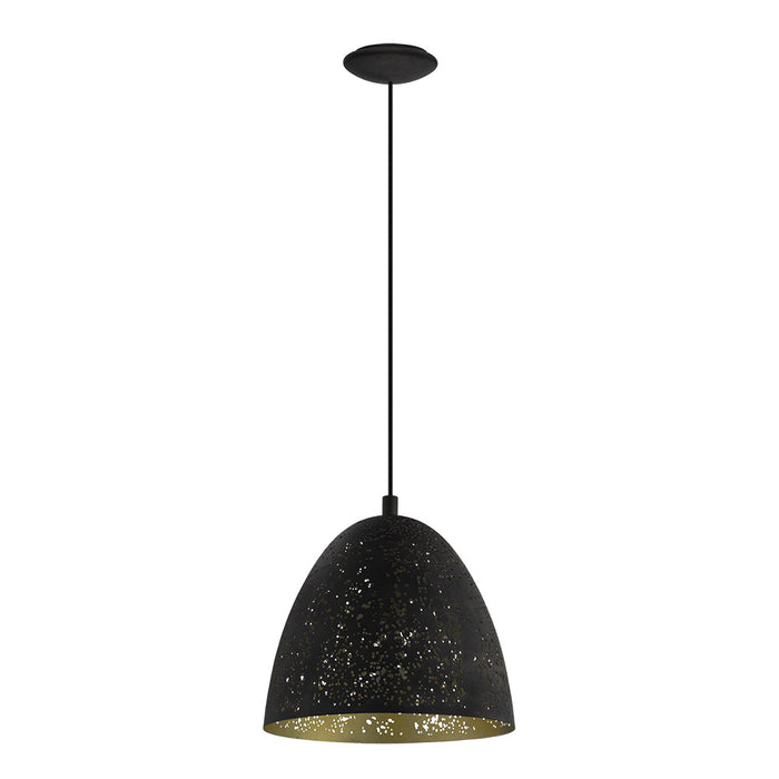 Eglo USA 202079A One Light Pendant, Matte Black