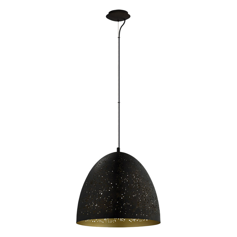 Eglo USA 202081A One Light Pendant, Matte Black