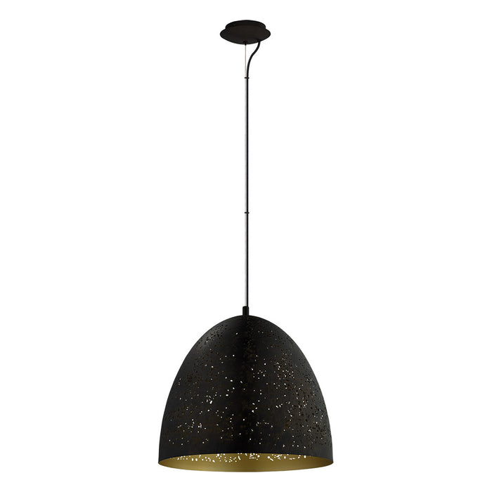 Eglo USA 202081A One Light Pendant, Matte Black