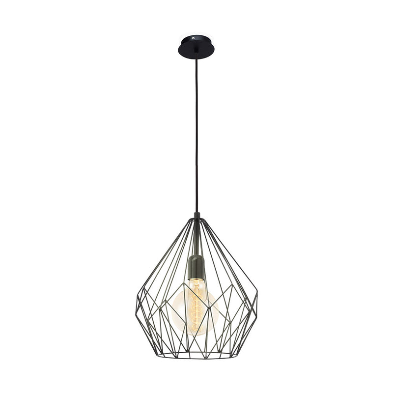 Eglo USA 49257A One Light Pendant, Black