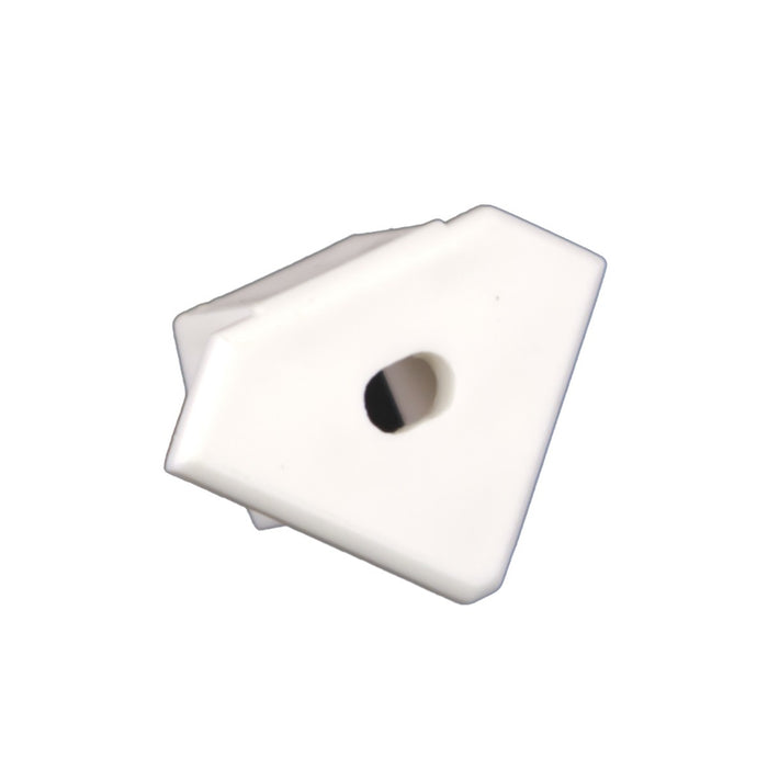 American Lighting PE-AA45-FEED End Cap, White