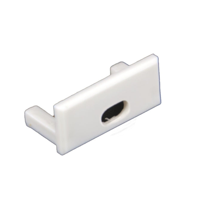 American Lighting PE-HELM-FEED End Cap, White