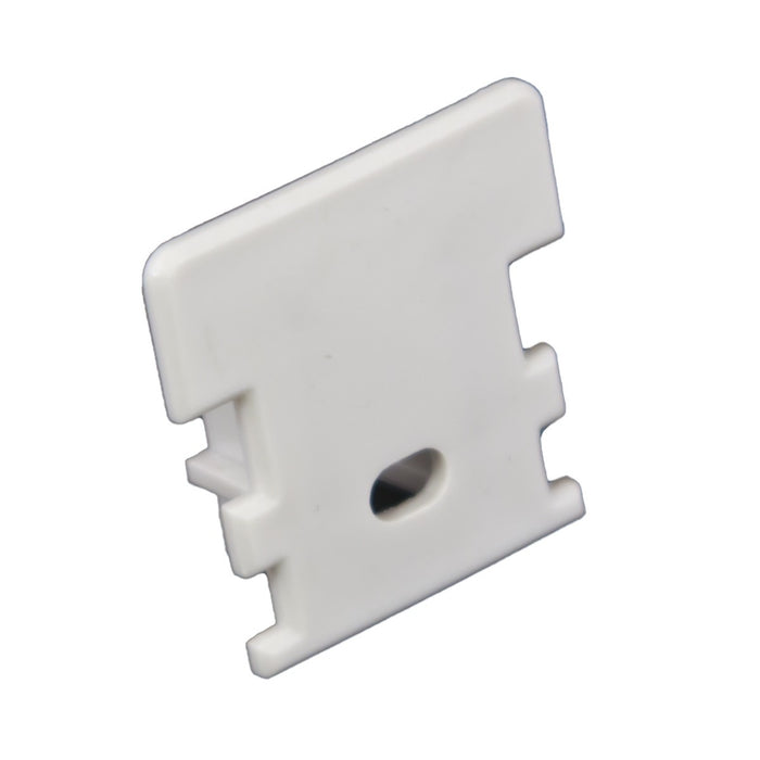 American Lighting PE-PAVER-FEED End Cap With Wire Feed Hole, White