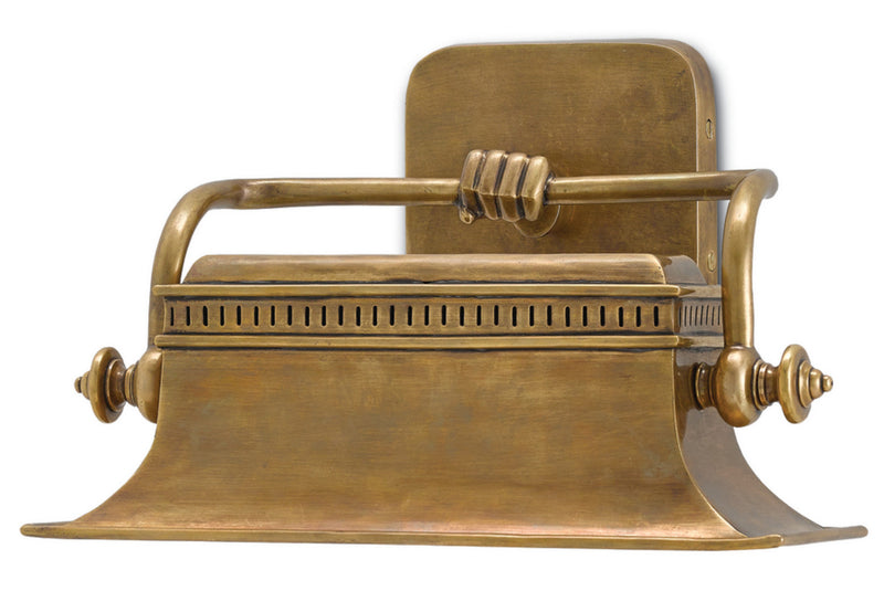 Currey and Company 5000-0064 One Light Wall Sconce, Vintage Brass