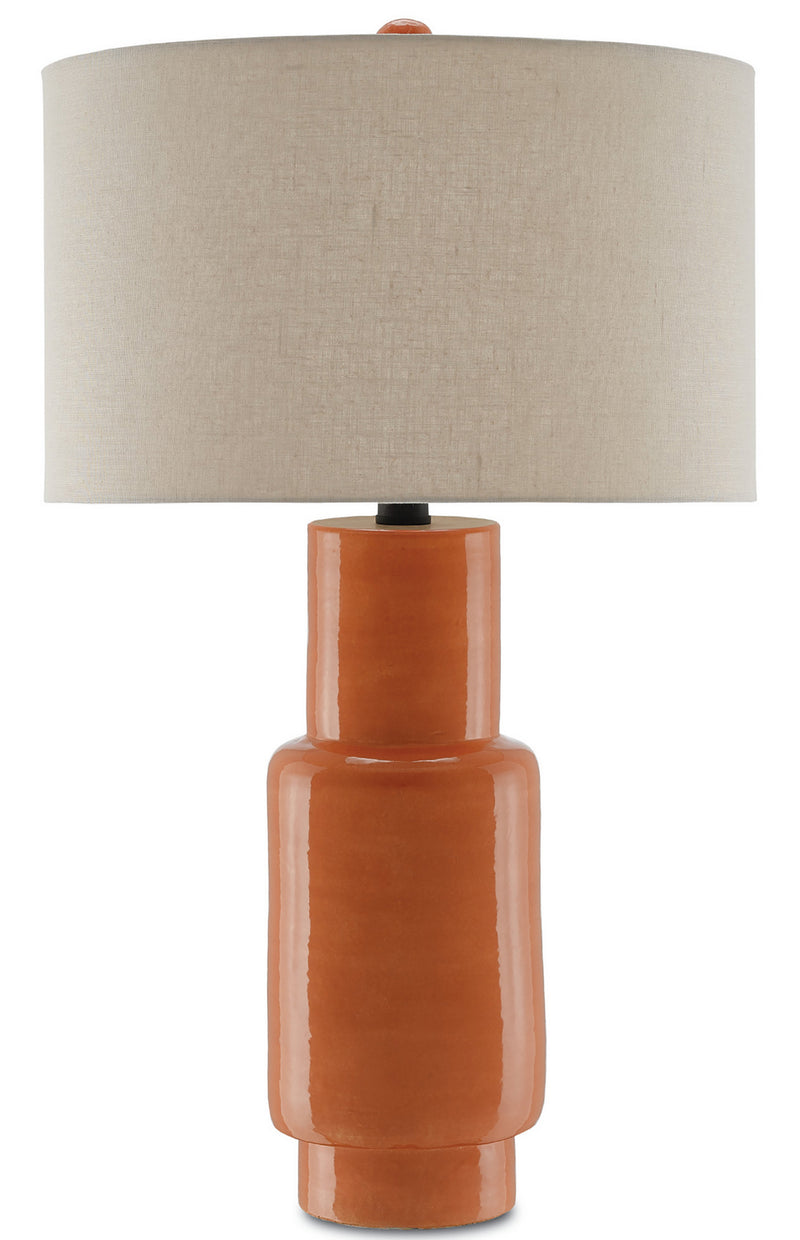 Currey and Company 6000-0192 One Light Table Lamp, Orange