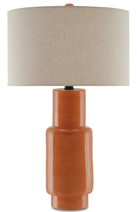 Currey and Company 6000-0192 One Light Table Lamp, Orange