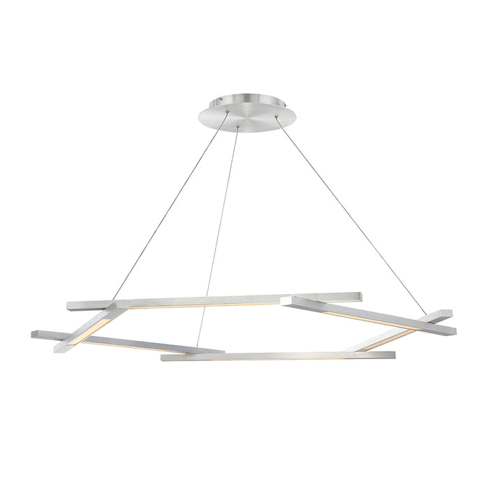 Modern Forms PD-43748-AL LED Chandelier, Brushed Aluminum