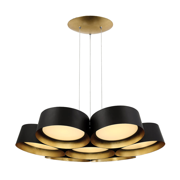Modern Forms PD-52734-GL LED Chandelier, Gold Leaf/Bronze