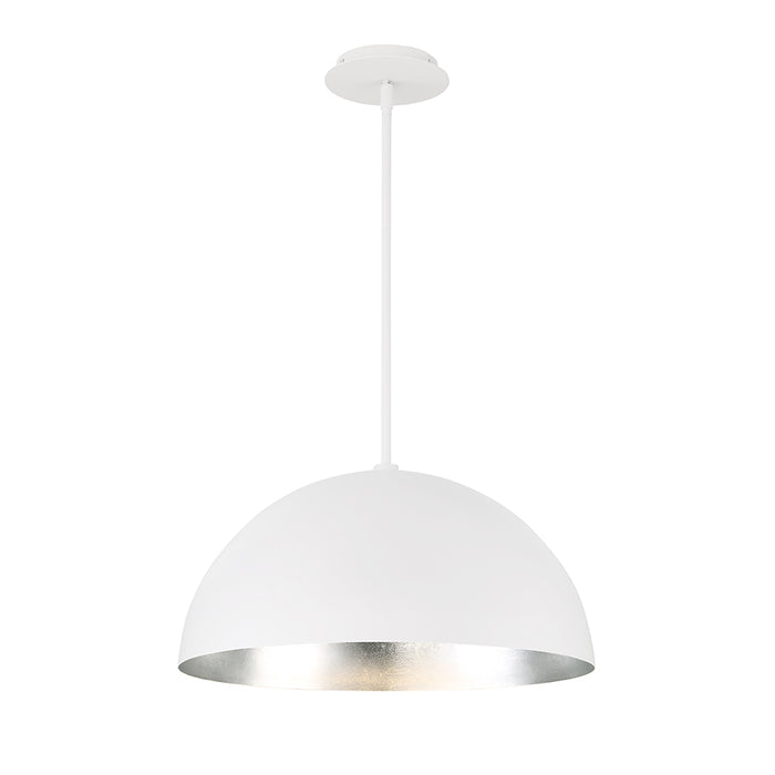 Modern Forms PD-55718-SL LED Pendant, Silver Leaf/White
