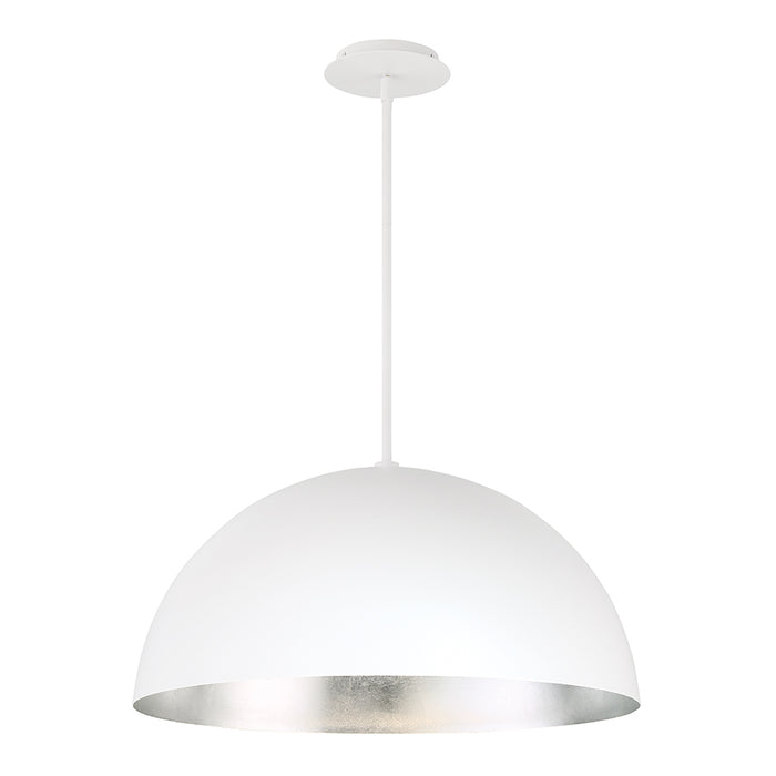 Modern Forms PD-55726-SL LED Pendant, Silver Leaf/White