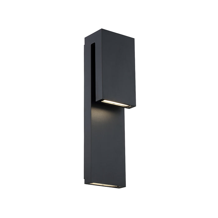 Modern Forms WS-W13718-BK LED Outdoor Wall Sconce, Black