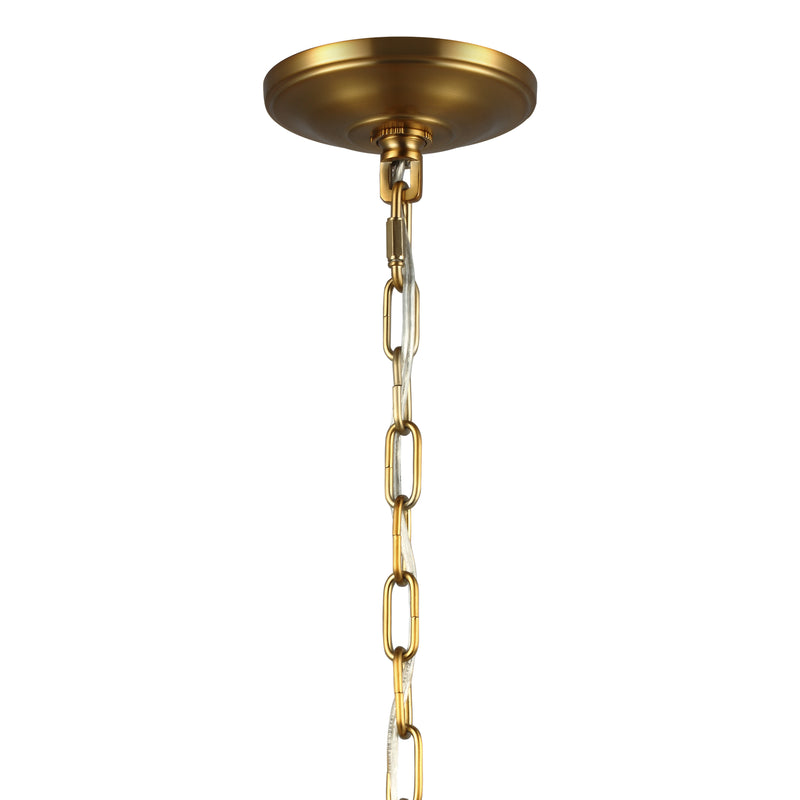 Visual Comfort Studio F3155/3BBS Three Light Pendant, Burnished Brass