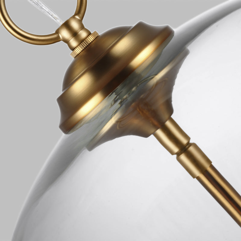 Visual Comfort Studio F3155/3BBS Three Light Pendant, Burnished Brass