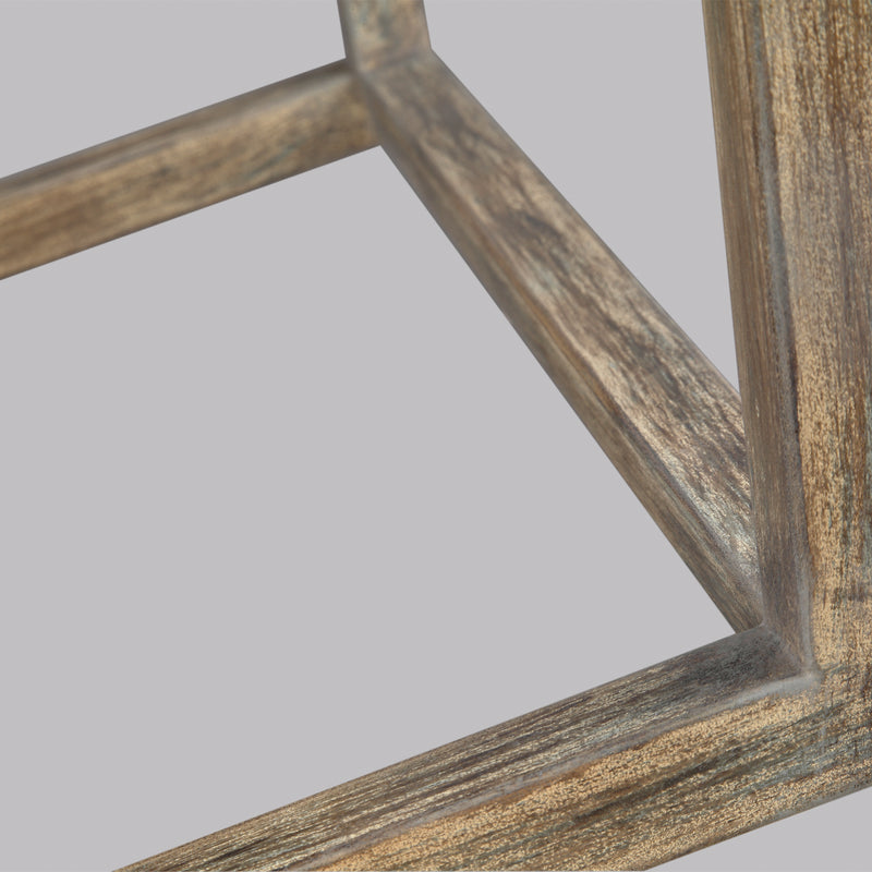 Visual Comfort Studio F3192/6WOW/AF Six Light Chandelier, Weathered Oak Wood / Antique Forged Iron