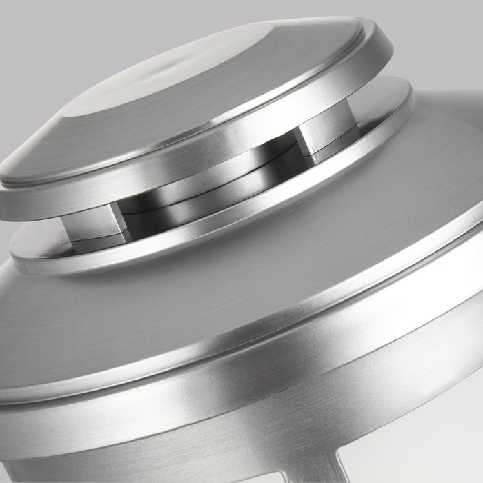 Visual Comfort Studio OL14307PBS One Light Post Lantern, Painted Brushed Steel