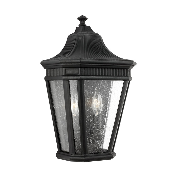 Generation Lighting OL5423BK Two Light Outdoor Wall Lantern, Black