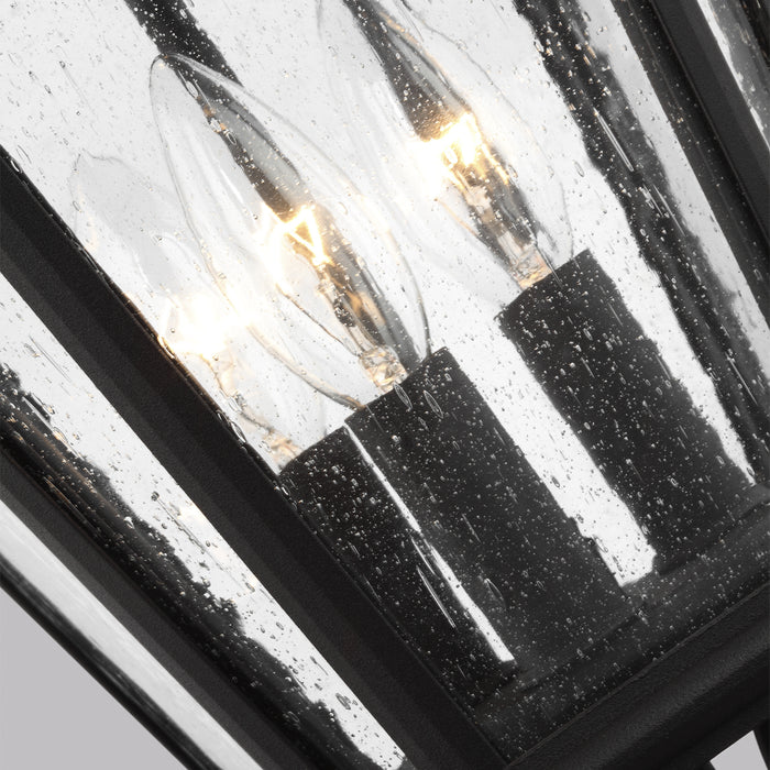 Generation Lighting OL5427BK Three Light Outdoor Post Lantern, Black