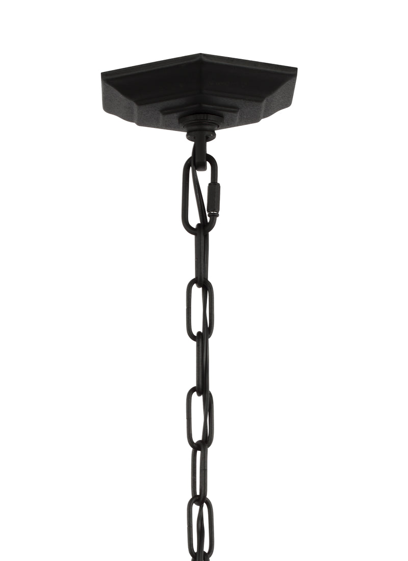 Generation Lighting OL5431BK Three Light Hanging Lantern, Black