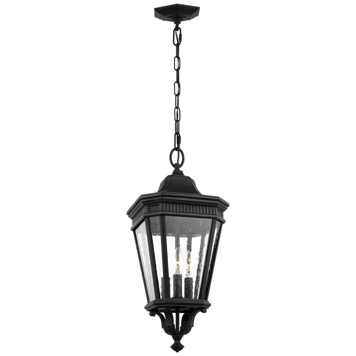 Generation Lighting OL5431BK Three Light Hanging Lantern, Black