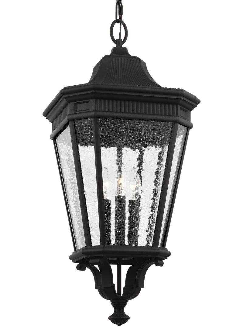 Generation Lighting OL5432BK Three Light Hanging Lantern, Black