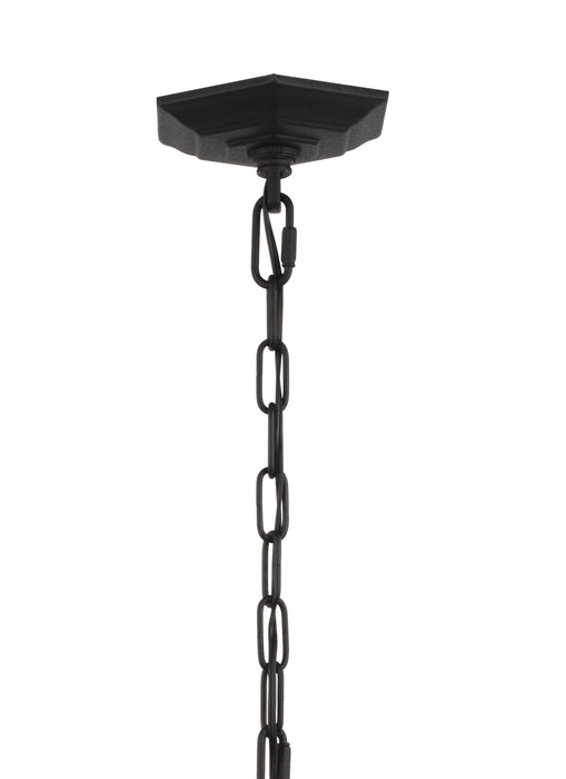 Generation Lighting OL5432BK Three Light Hanging Lantern, Black