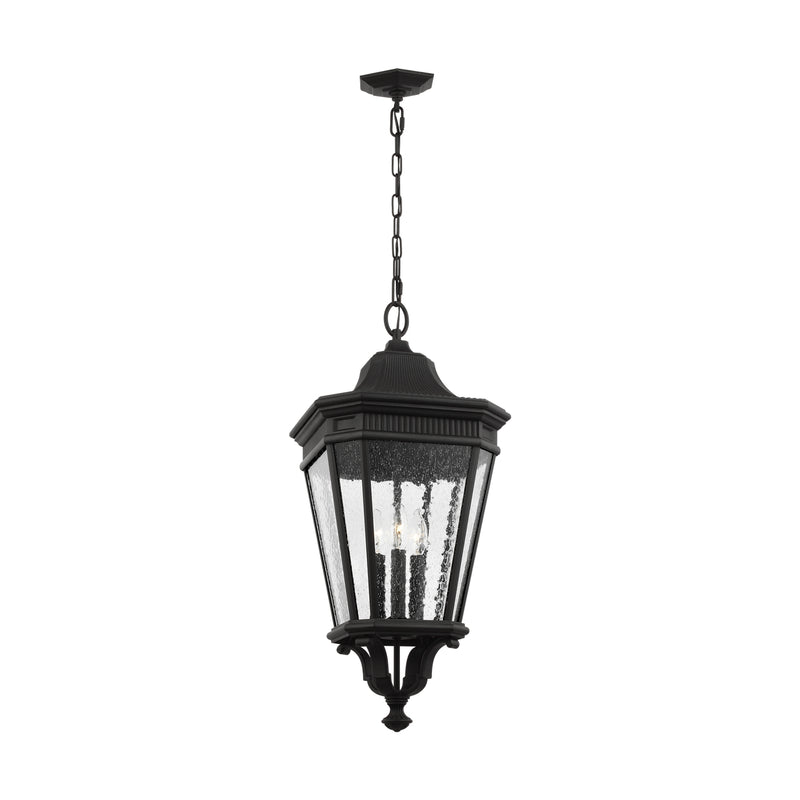 Generation Lighting OL5432BK Three Light Hanging Lantern, Black