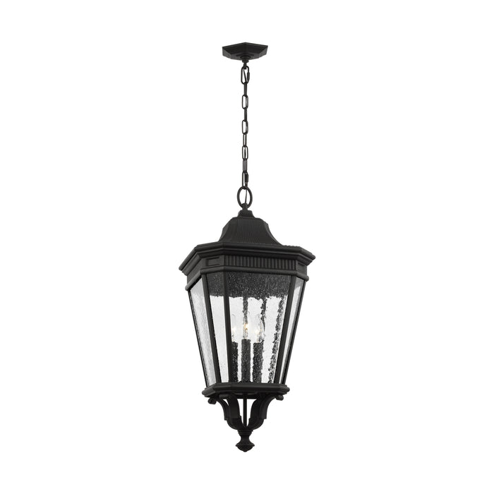 Generation Lighting OL5432BK Three Light Hanging Lantern, Black