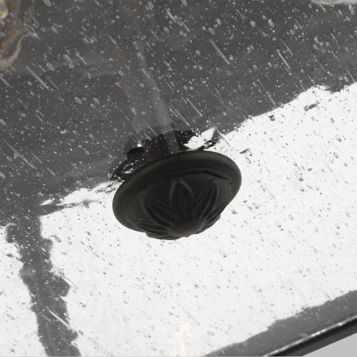 Generation Lighting OL5433BK Two Light Outdoor Flush Mount, Black