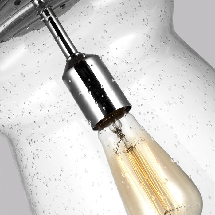 Generation Lighting P1459CH One Light Pendant, Chrome