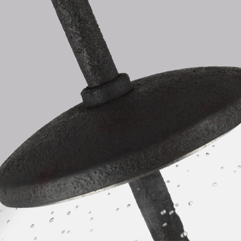 Generation Lighting P1459DWI One Light Pendant, Dark Weathered Iron