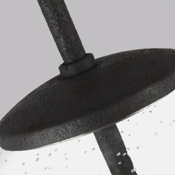 Generation Lighting P1459DWI One Light Pendant, Dark Weathered Iron