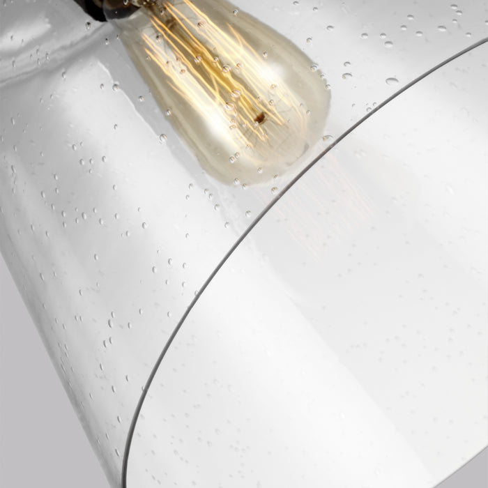 Generation Lighting P1459DWI One Light Pendant, Dark Weathered Iron