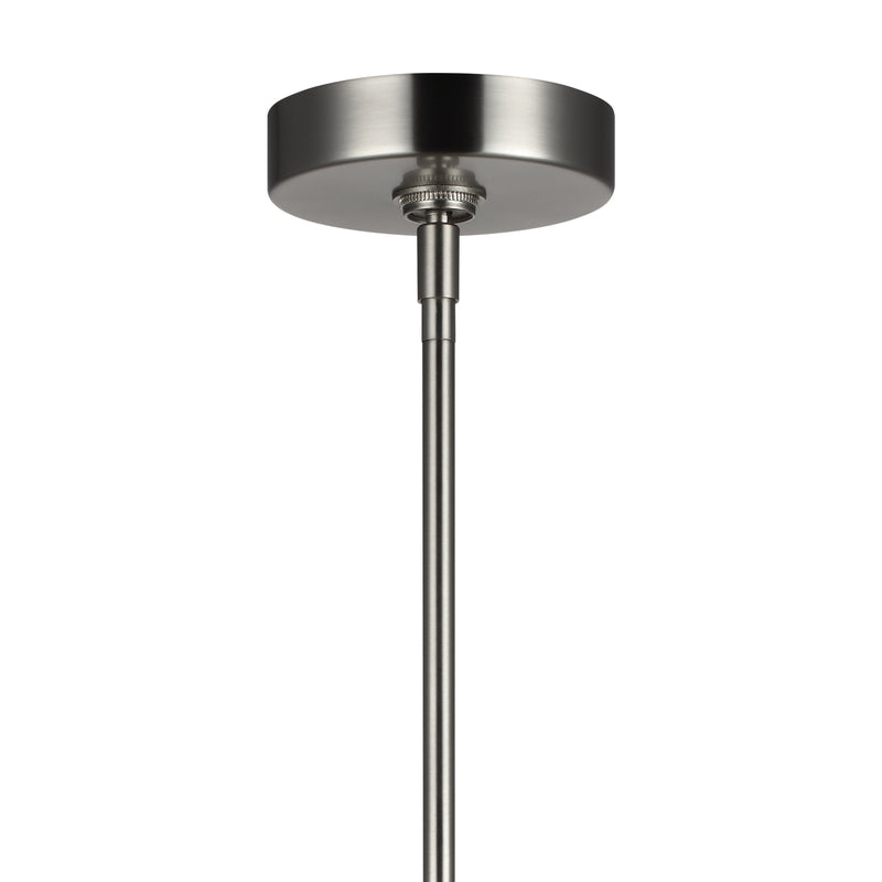 Visual Comfort Studio P1461SN One Light Pendant, Satin Nickel