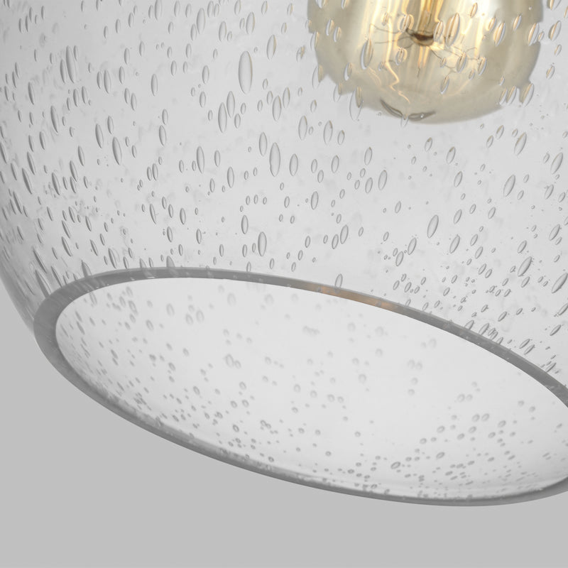 Visual Comfort Studio P1461SN One Light Pendant, Satin Nickel