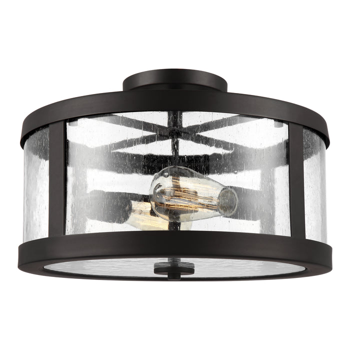 Visual Comfort Studio SF341ORB Two Light Semi-Flush Mount, Oil Rubbed Bronze