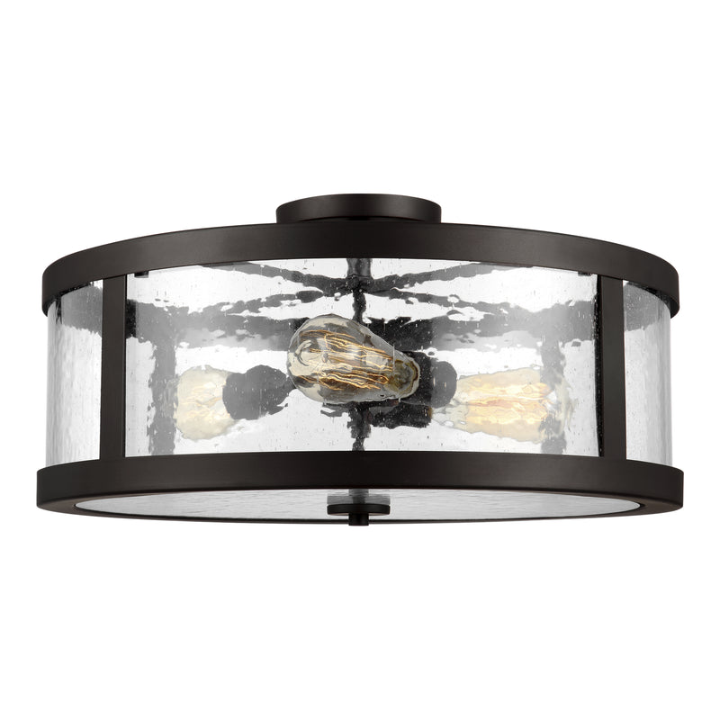 Visual Comfort Studio SF342ORB Three Light Semi-Flush Mount, Oil Rubbed Bronze