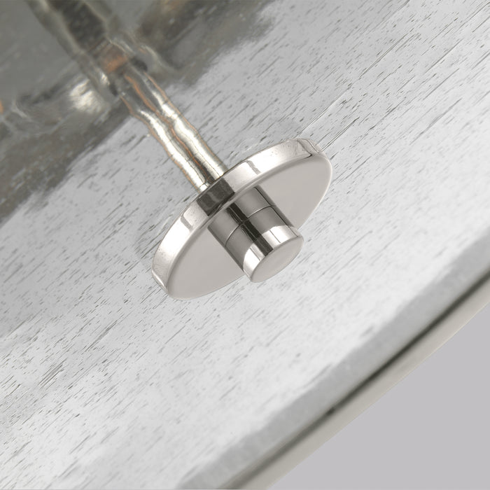 Visual Comfort Studio SF342PN Three Light Semi-Flush Mount, Polished Nickel