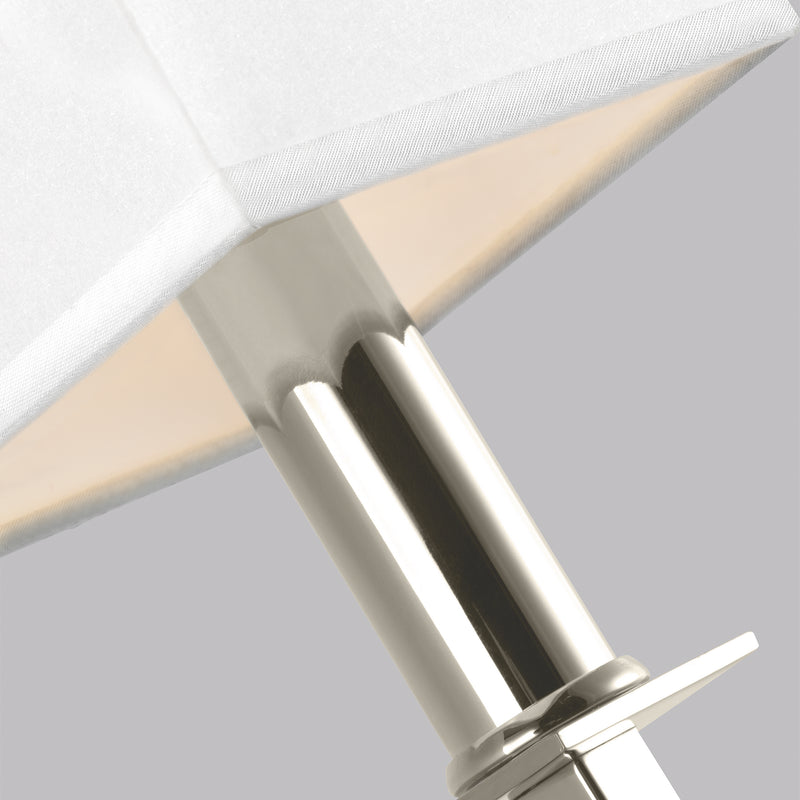 Visual Comfort Studio WB1872PN One Light Wall Sconce, Polished Nickel