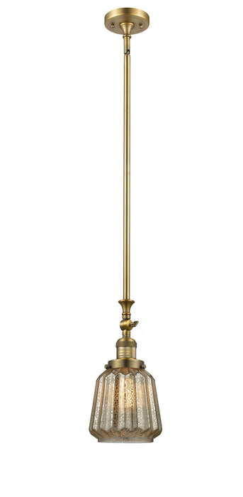 Innovations 206-BB-G146 One Light Mini Pendant, Brushed Brass