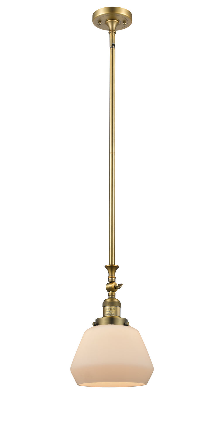 Innovations 206-BB-G171 One Light Mini Pendant, Brushed Brass