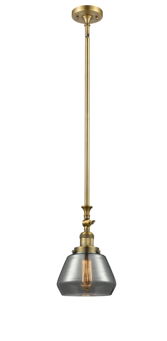 Innovations 206-BB-G173 One Light Mini Pendant, Brushed Brass