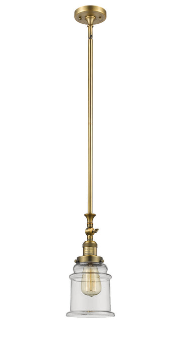 Innovations 206-BB-G182 One Light Mini Pendant, Brushed Brass
